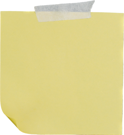 Yellow Post It Note